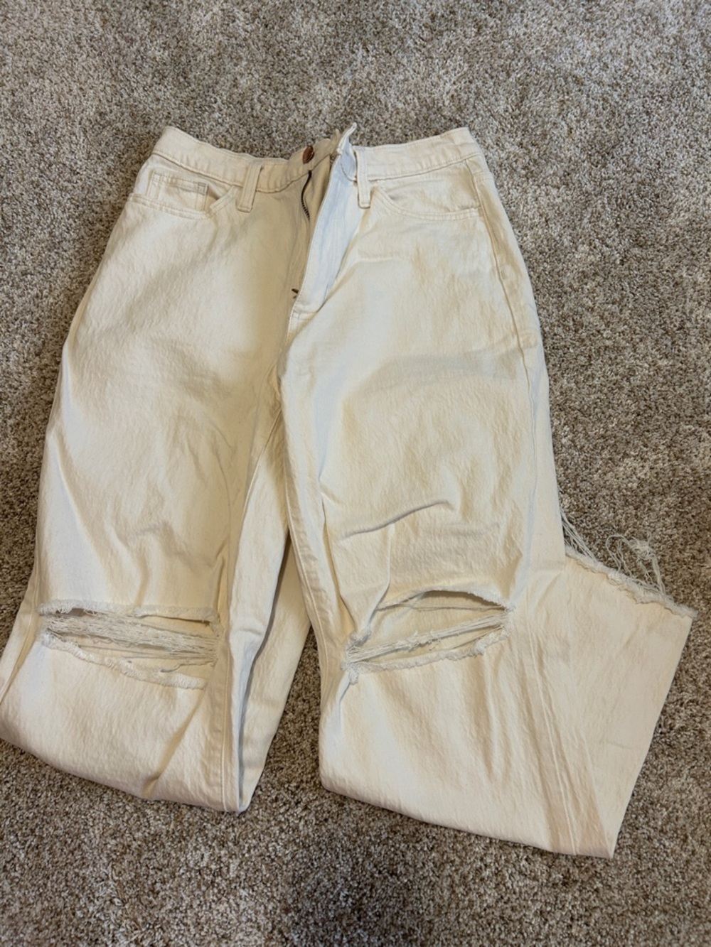 Universal Thread Neutral Cream Denim Pants